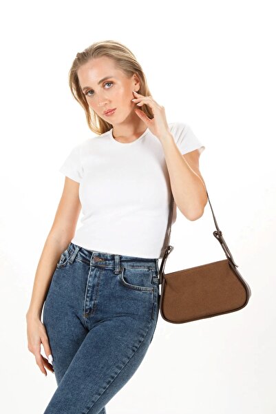 Newish Polo Women's Baguette Shoulder Bag - Faux Suede Leather