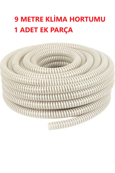 TOPALAKTİCARET Klima Su Tahliye Drenaj Hortumu 5/8 Çapında- 9 Metre Ek Birleş...