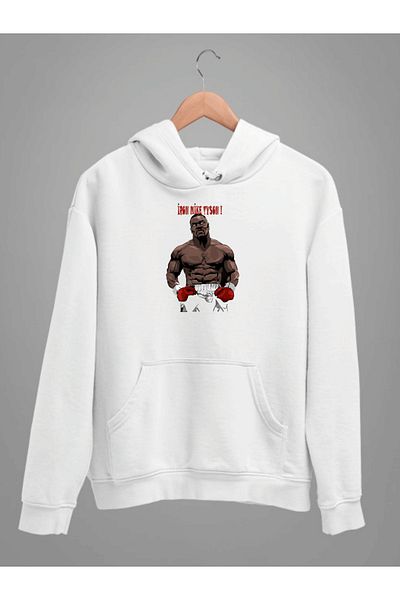 ESTİLİVO Iron Mike Tyson Boxing Unisex Sweatshirt - Men and Girls Women, Regular Clothing, Knitwear Oversize Sweat Hoodie