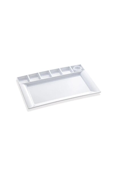 Hibana Melamine Breakfast Serving Plate 7 Compartments X 10 Pieces