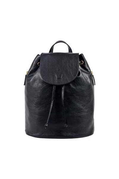 Hidesign Leah Leather Backpack – Stylish Genuine Leather Bag for Women, Black