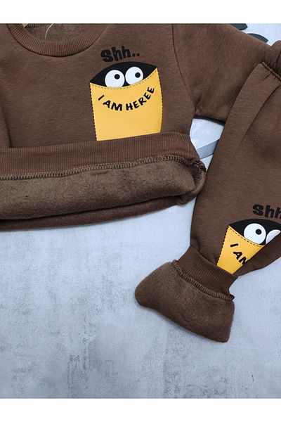 Kerimino Three-Piece Ribbed Combed Cotton Boy's Set