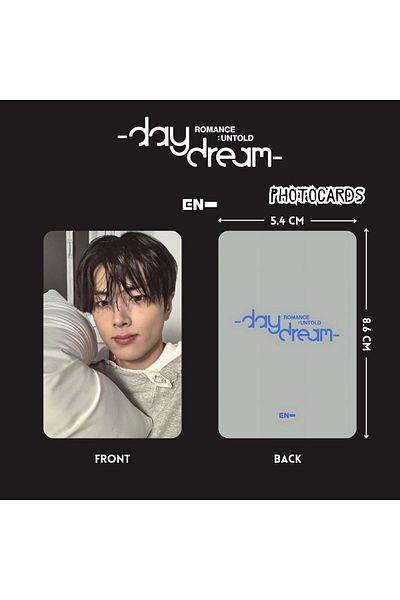 Kpop Dünyasi Enhypen Jay'' Romance Untold - Daydream-'' Photocard Set
