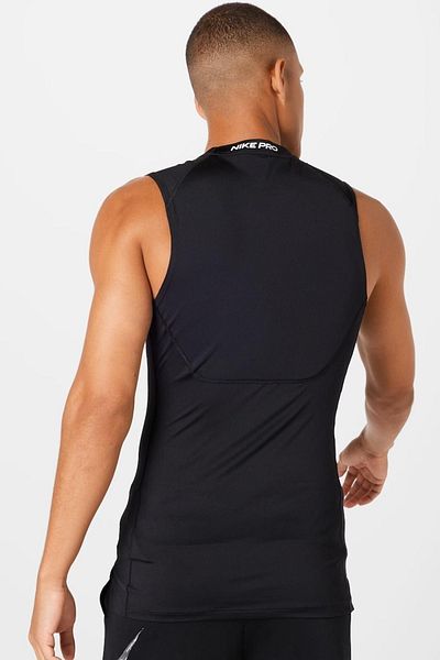 Nike Pro Dri Fit Mens Training Slim Fit Tank Black Men's Sports Tank Black