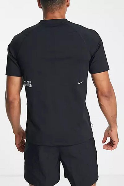 Nike Ανδρικό μπλουζάκι προπόνησης - Black Dri Fit ADV, ύφασμα Diver Loose Fit