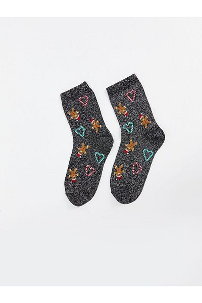 LC Waikiki Lcwk Christmas Themed Women's Socks