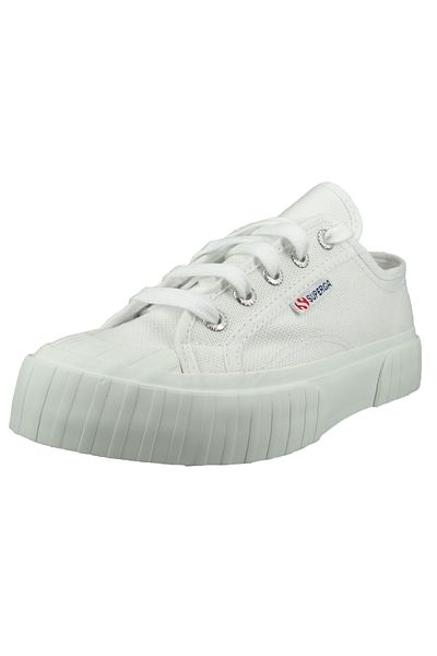 Superga Damen Sneaker Low COTU S00GRT0-2630 Weiß 901 White Textil