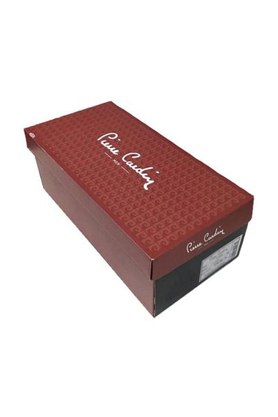 Pierre Cardin 288-2 Ανδρικός γαμπρός προίκα Crocodile Μαύρες δερμάτινες παντόφλες