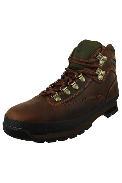Timberland Herren Stiefelette Wanderschuhe Euro Hiker 95100 TB095100214 Braun Medium Brown Leder mit EVA