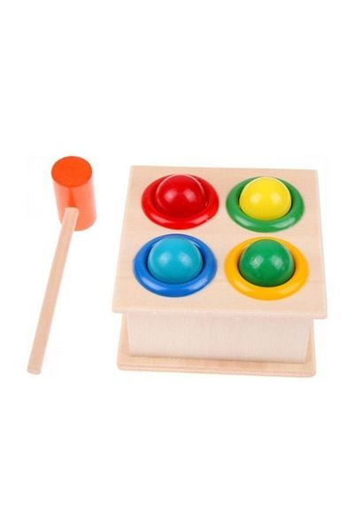 Okçu Toy 4-Piece Hammer Game Hammer Case Hammer Snap Game Educational Toy Snap Snap