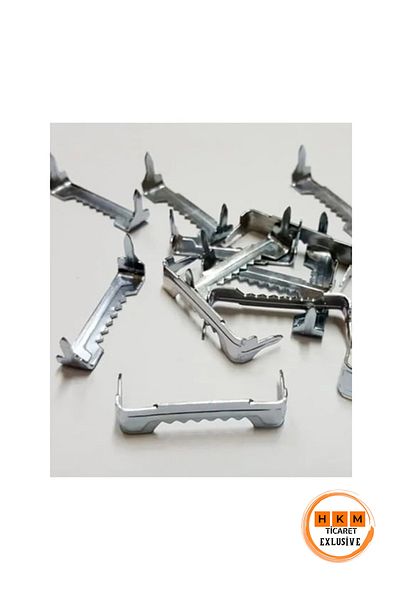 HKM Ticaret Umeraș pentru cadru de masă cu gură de crocodil Umeraș pentru masă cu clapetă (50 bucăți)