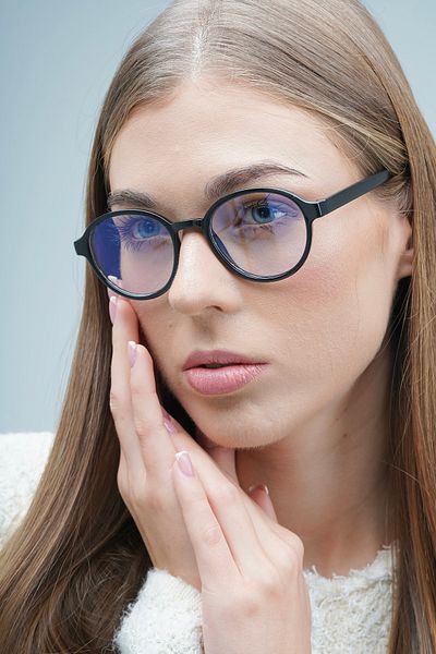 LOOKUP Blue Light Protection Screen Glasses Optical Compatible Can Change Glasses Wiping Cloth and Case Gift