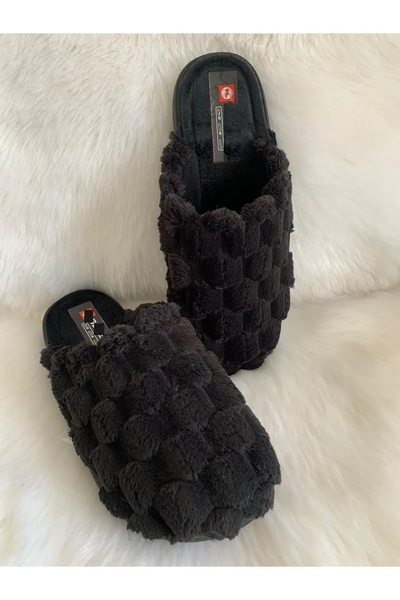 GEZER PELUŞ PUL DETAYLI RAHAT TABAN HAFİF KADIN EV VE MİSAFİR TERLİĞİ