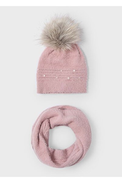 MAYORAL Kız Çocuk Atkı-Şapka NAR ÇİÇEĞİ