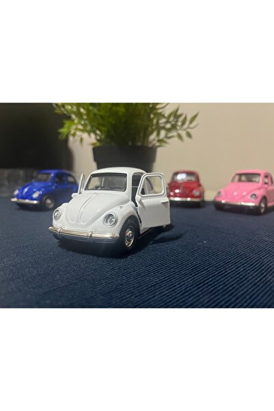 DYA TİCARET Mini Şirin Efsane Vosvos Metal Araba - Beyaz