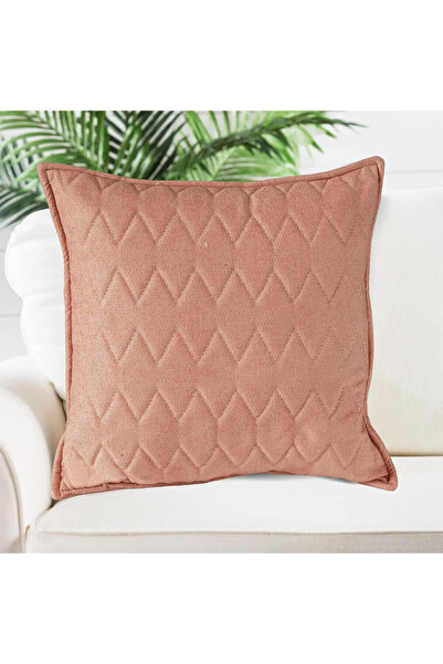 In House Kuthban House Velvet Decorative Cushion - 50x50 cm - Light Beige