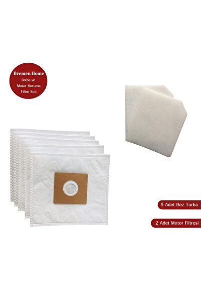 Bremen Home مجموعة من 5 أكياس وفلتر متوافقة مع المكنسة الكهربائية Arçelik Trb...