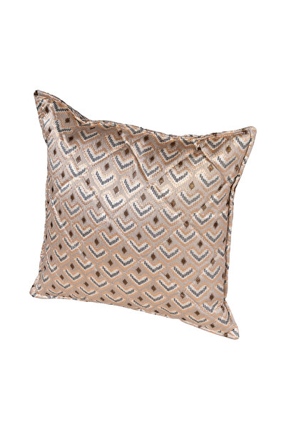 In House Serab Gobelin Gilded Decorative Cushion - 50x50 cm - Gold