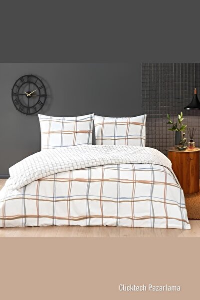 Taç Doğal Desen Rokkie Beyaz Nevresim Takımı Yorgan Yastık Kupa Bardak Hediyeli