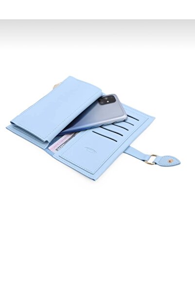 Baykuş Boutique Yumuşak Suni Deri Fermuar Bölmeli Trend Kadın Cüzdan
