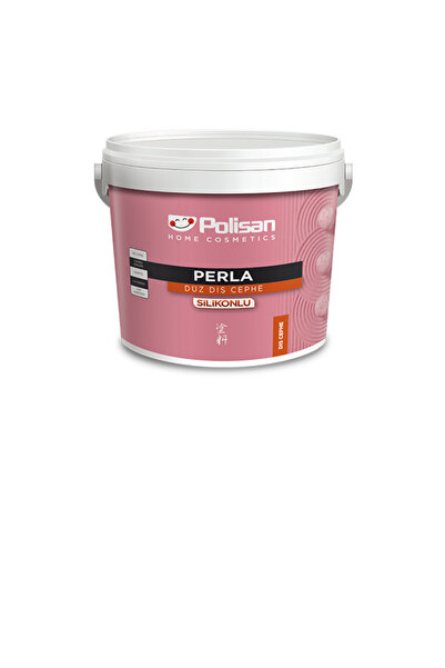 Polisan Siyah Renk Polisan Perla  Silikonlu Dış Cephe Boyası 2,5 L