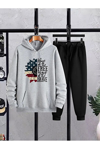 bellanova Unisex New Season Cotton Hooded φούτερ Φούτερ σετ 2 τεμαχίων