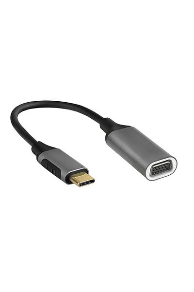 S-LINK Gray Metal Type-C to Vga Adapter