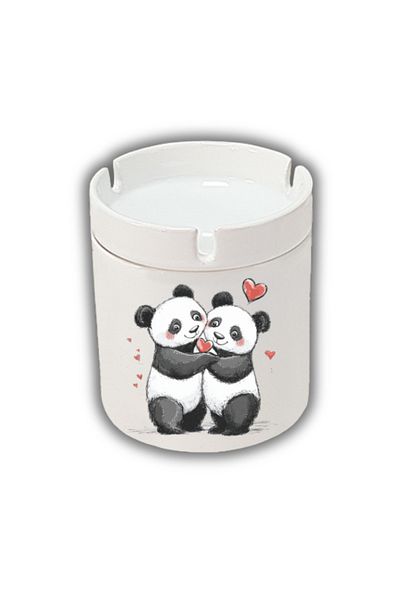 lili hediyelik Δώρο γενεθλίων Heart Panda με στάμπα σταχτοδοχείο