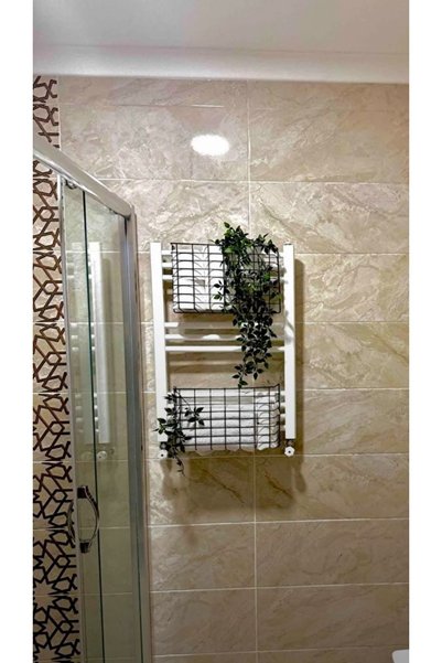 Patulya Aksesuar 2 Pcs Black Hanger Kangaroo Shelf Honeycomb Hanger Organizer in Cabinet Basket Shelf