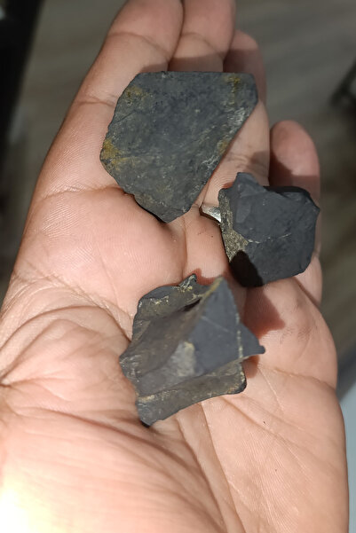 TAŞÇIZADE Şungit Taşı ( shungite ) İşlenmemiş Ham Doğaltaş Kütle 1 Adet