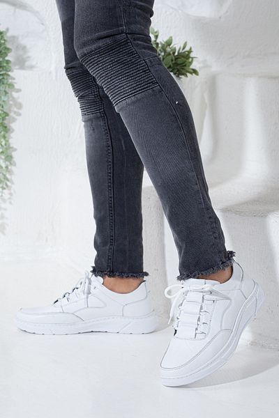Dilimler Ayakkabı Ανδρικά casual παπούτσια από γνήσιο δέρμα με κορδόνια
