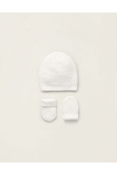 Ziddy SET BEANIE MITTENS CLOUD DANC