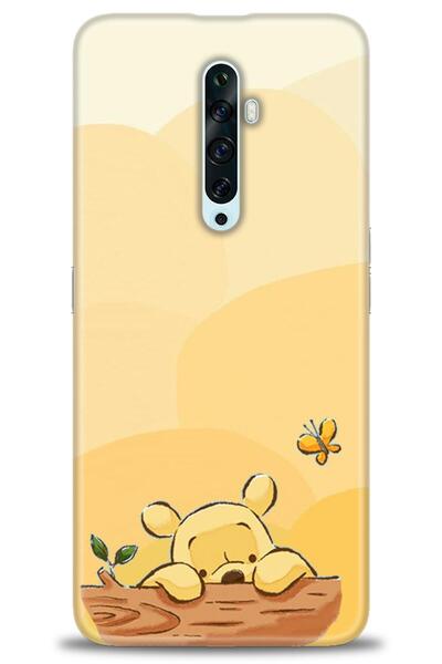 MRCİLETİSİM Oppo Reno 2Z Kılıf HD Baskılı Kılıf - Winnie ve Kelebek + Tam Ekr...