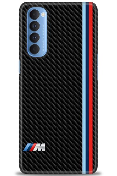 MRCİLETİSİM Oppo Reno 4 Pro Kılıf HD Baskılı Kılıf - BMW