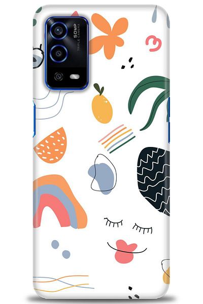 MRCİLETİSİM Oppo A55 Case Hd Printed Case - Drawing