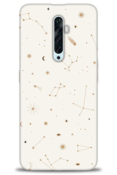 MRCİLETİSİM Oppo Reno 2Z Kılıf HD Baskılı Kılıf - Yıldız Haritası + Tam Ekran...