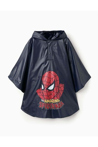 Ziddy RAIN PONCHO FOR BOYS 'SPIDER-MAN' DARK BLUE