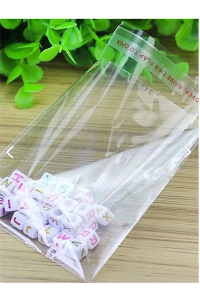 cenka 20 Pieces of 12×25 Taped Gelatin Bags – Adhesive Transparent Bags