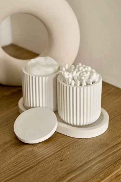 Mandalin Art Studio Dekoratif Beton 3’lü Banyo Seti