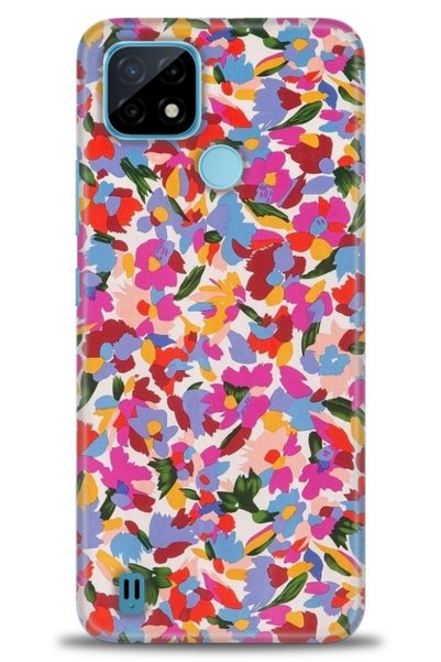 MRCİLETİSİM Realme C21 Case Hd Printed Case - Colorful Printing