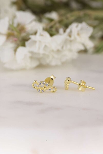 MIDDLEMIST 925 Ayar Gümüş Minik Sol Anahtarı Küpe