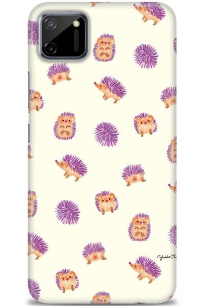 MRCİLETİSİM Realme C11 Case Hd Printed Case - Tiny Hedgehogs + Full Screen Pr...
