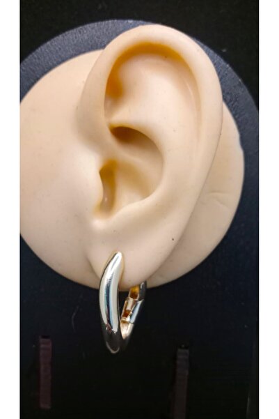 SEVAS GOLD أقراط نسائية بيضاوية الشكل باللون الذهبي