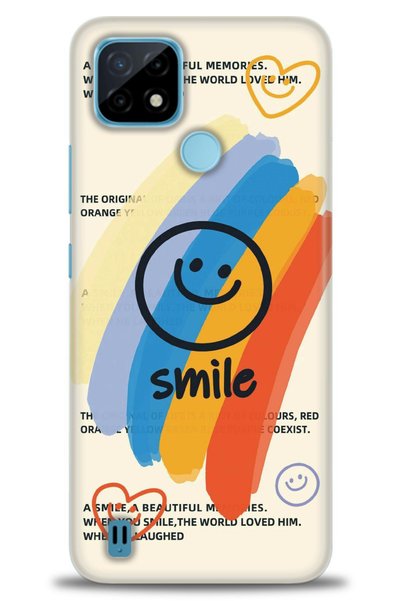 MRCİLETİSİM Realme C21 Case Hd Printed Case - Smile