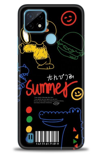 MRCİLETİSİM Realme C21 Case Hd Printed Case - Summer