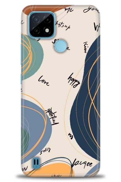 MRCİLETİSİM Infinix Hot 10t Case Hd Printed Case - Happy