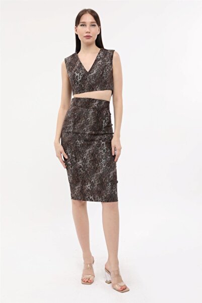 HomeStore Leopar Desenli Kalem Etek