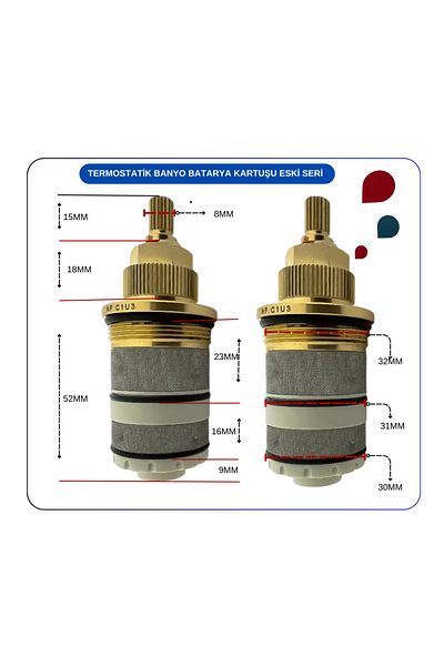 Artema A31795YP Thermostatic Cartridge Kerox Te 2