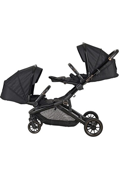 Prego 2223 Ibiza Plus Bebek Travel Sistem Ikiz Bebek Arabası Siyah
