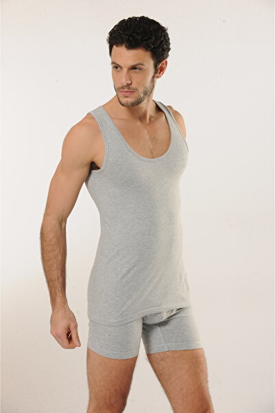 MODA Μαλακό βαμβακερό και ελαστικό ύφασμα ανδρικά λευκά εσώρουχα με λουράκια